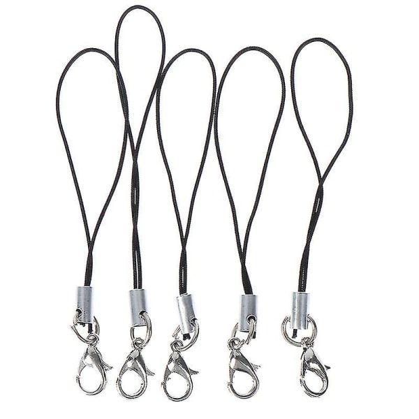 10 stk. Lanyard nøglering til USB Flash Drive Strap String Sort Hfmqv