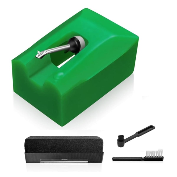 ATN95E erstatningspenn for AT-LP120-USB AT93 AT95 platespiller, diamantplatespillernåler Green