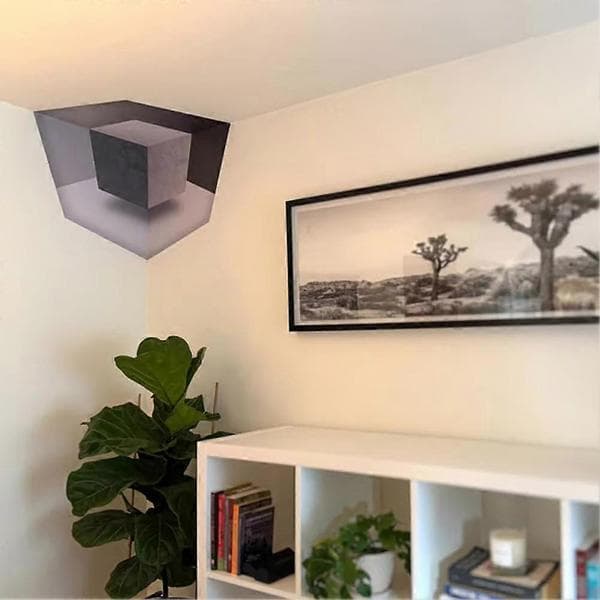 3D Optisk Illusion Tapet för Vägg Tak Vardagsrum Sovrum