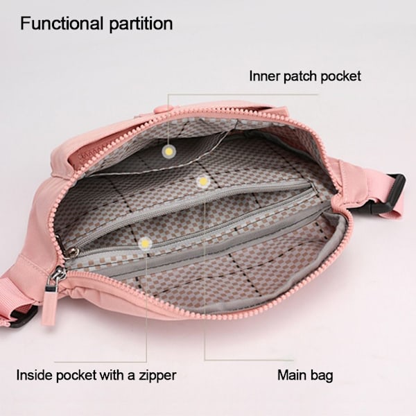 Vattentät Midjeväska Dam Fanny Pack Mobiltelefonväska royal blue
