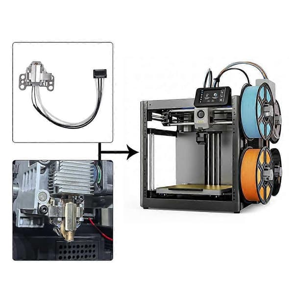 Til Flashforge AD5X Hotend Sensor Termistorer og Varmebestandig Hotend Base til AD5X 3D Printer Dele