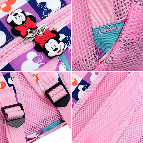 Minnie Mouse Mini Ryggsäck för Småbarn Flickor Skolväska Lätt Bokväska Presenter Dark Blue
