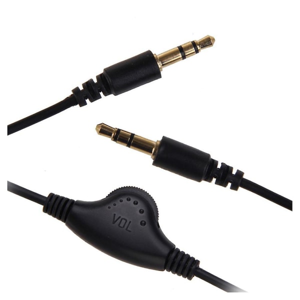 3.5mm Male To Male Cable With Volume Control (1m) For Or In The Car ( / / / / Blackberry / / Motolo black