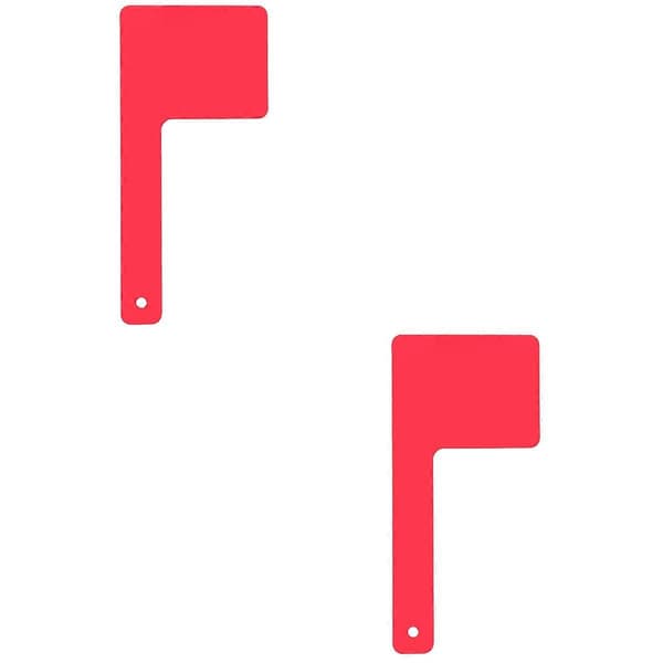 2 stk. udskiftning af postkasseflag Universal postkassesignalflag Nem installation Flagpåmindelse