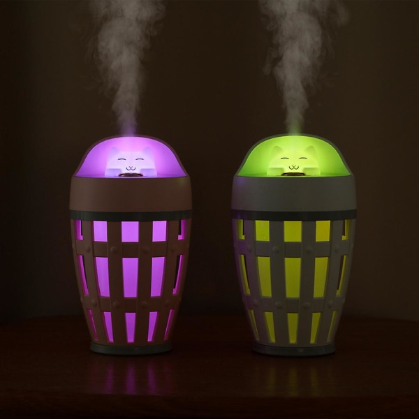 Bærbar mini luftfugter, 260 ml lille kølig tåge luftfugter til rejser i soveværelset