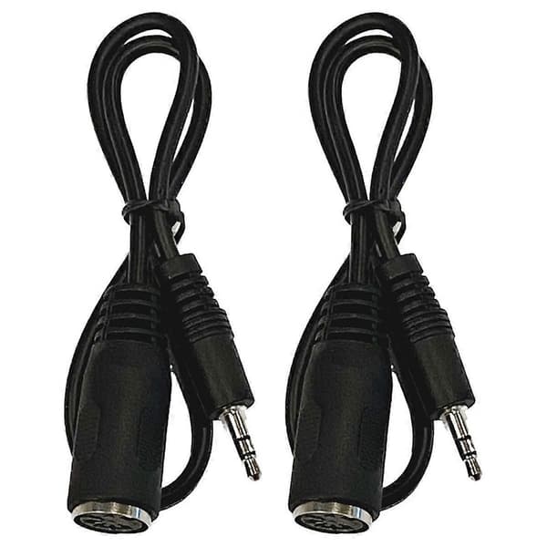 2-pak Typ-A MIDI til 3,5 mm Adapter 20 tommer Kabel, Lydkabel