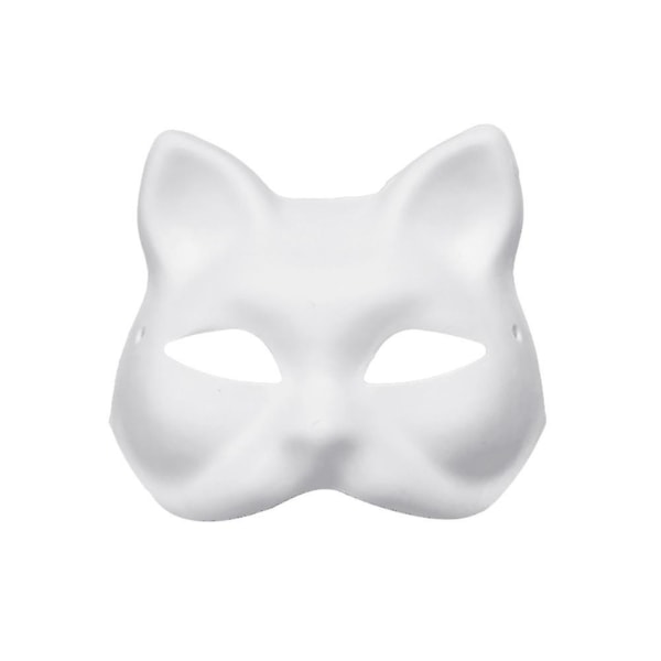 Tyhjä värillinen maalaus naamio Cosplay Pulp Mask päiväkodin tee-se-itse tarvikkeita Jikaix Fox