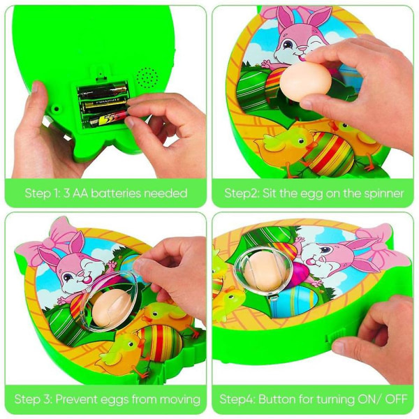 The Eggmazing Bunny Easter Egg Mini Rotating Decorator Kit Egg Decorating Spinner Easter Gift