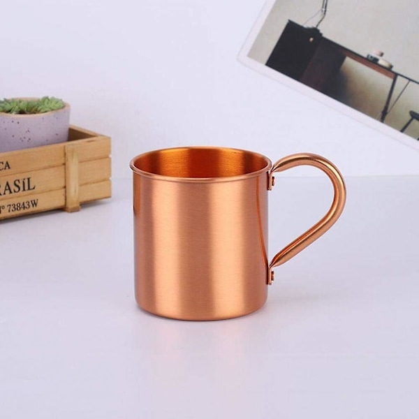 420 ml ren kopparmugg Moscow Mule-mugg, kopparmugg för Moscow Mule, ren kopparcoctailkopp, restaurangbar kall dryckeskopp 1Pcs