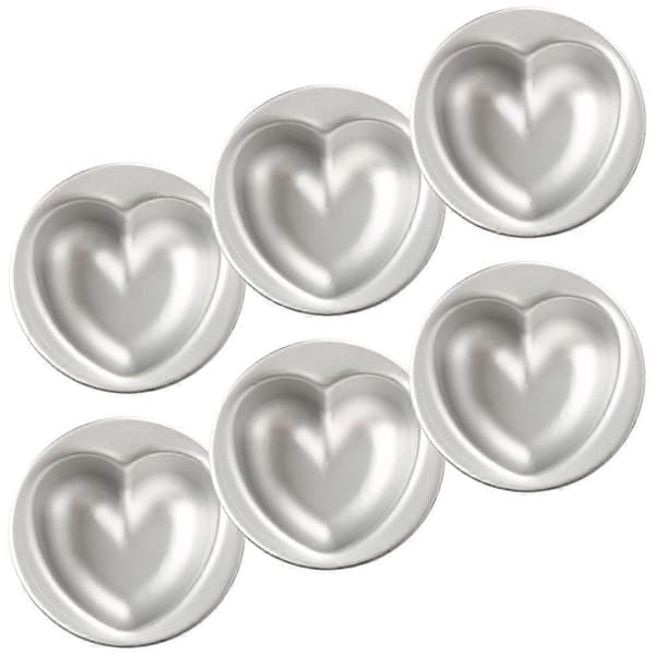 6 stk hjerteformede kakeformer, non-stick kakeform til Valentinsdagen