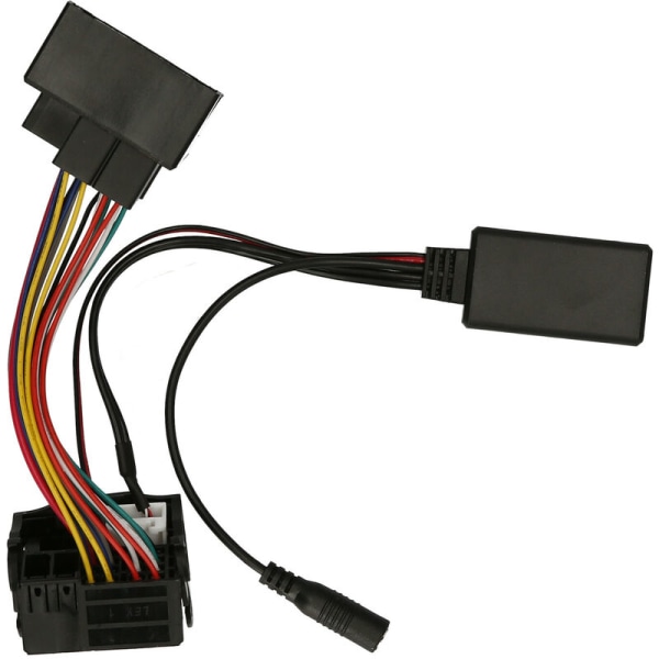 Bil BT 5.0 AUX Adapter Harness Wire 12pin Bilradio Audio Musikenhet Ersättning för Volkswagen Skoda, Modell: Multicolor 62