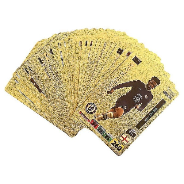Jalkapallo kultakortit 50 korttia Hauskoja kortteja Lasten lelut Kulta