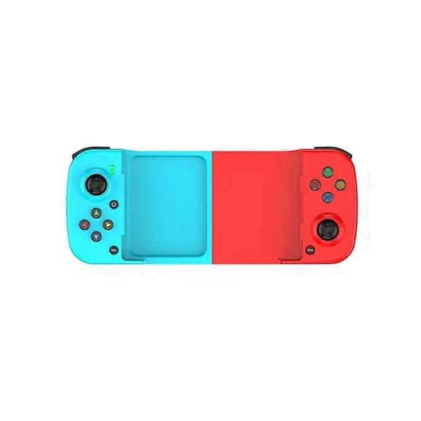 D3 Strækbart Mobilspil Controller 3D Joystick Bluetooth 5.0 Trådløs Gamepad til IPhone IOS Android til PUBG B Red & blue