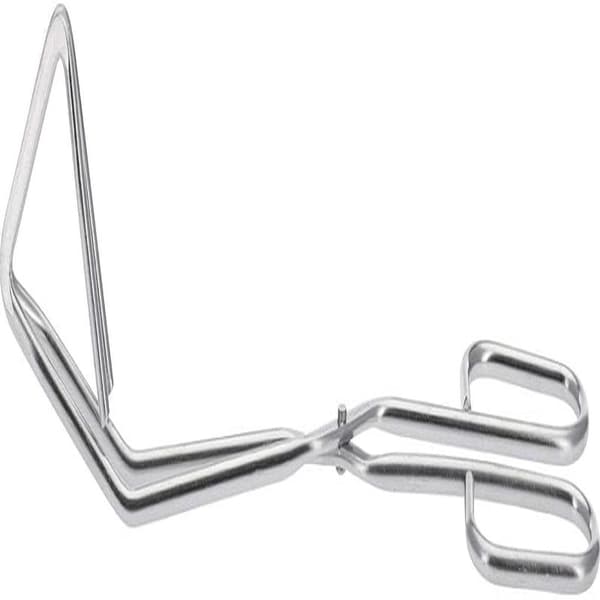 3-delt grill- og stegesæt Tænger Rustfrit stål Længde 24 cm Sølv