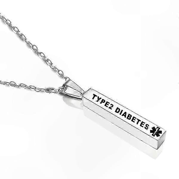 Medicinsk alarm halskæde rustfrit stål søjle design unisex mode smykker PACEMAKER
