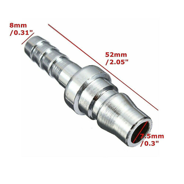 4x 8mm Gasslange Kobberdyse Hurtigkobling Til Autocamper