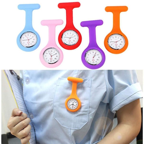 10 Pieces Of Nurse Watches/set Of Clip-on Women's Men's Nurse Watches For Portable Doctors