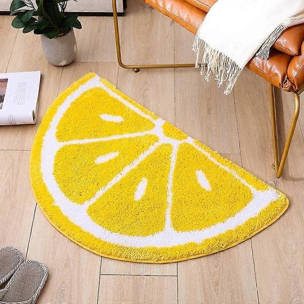 Sitronteppe Vannabsorpsjon Sklisikker Soverom Bad Dørmatte (Sitron S) 40*60cm