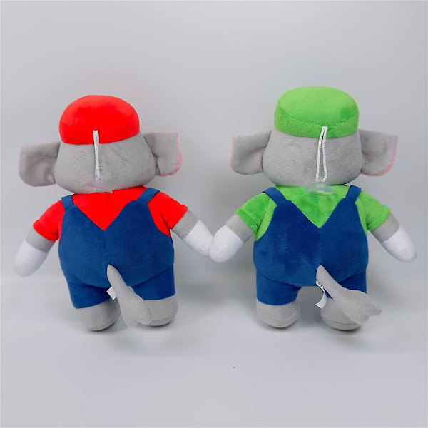 Super Mario Bros Tema Wonder Elephant Søt Plysjleke Fans Hjemmedekorasjon Gaver Red