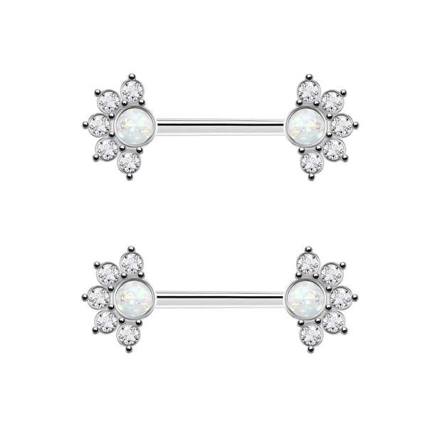 Rustfrit stål zircon ring klo stål negle piercing smykker