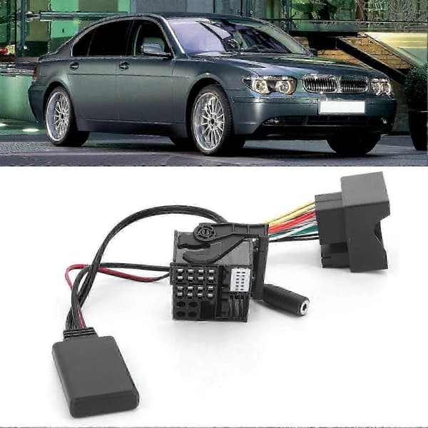 Langaton Bluetooth AUX-adapteri 5.0 Handsfree-mikrofonilla, yhteensopiva BMW E60 E63 E64 E65 E66 -mallien kanssa