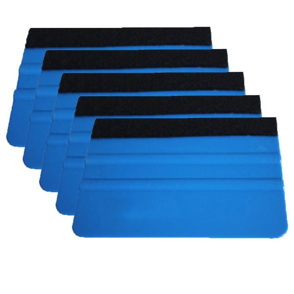 5 stk. Bilkjøretøyer innpakning vinylverktøy nal tykk filt skrapeapplikator TSUNDEAU Blue