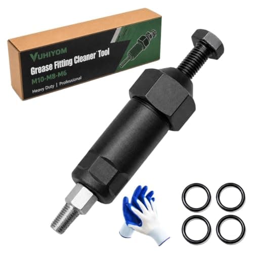 Kraftig smøreniplerenser 600 PSI M6 M8 M10 adaptere Short-A#