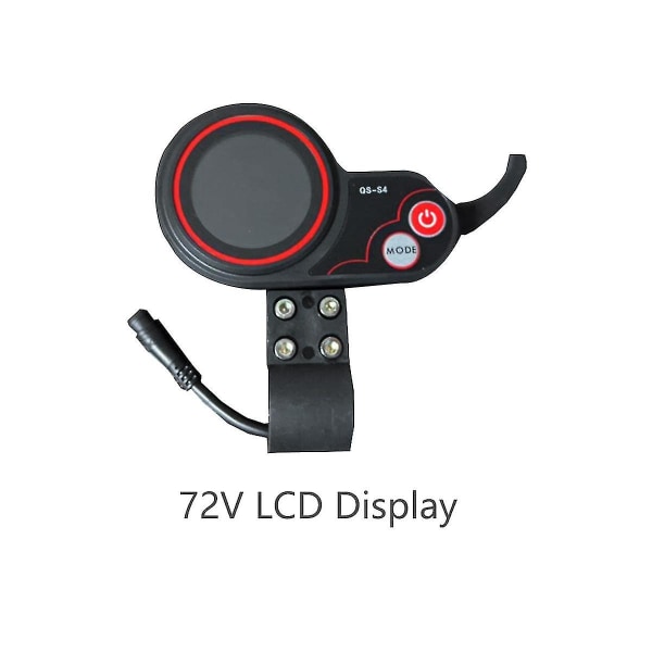 Qs-s4 72v tommelgass LCD-skjermmåler Zero 11x elektrisk scooter 6pins skjermtilbehør Ft