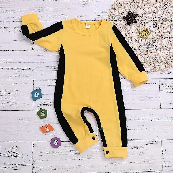 Baby Bruce Lee Dragt, Nyfødt Baby Jumpsuit 80