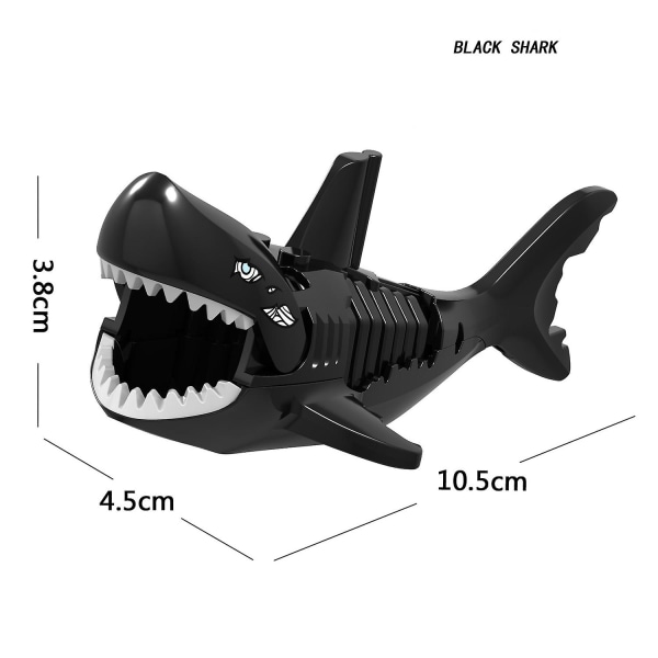 6 stk. Ghost Shark byggeklodser actionfigur børns legetøj gave 6pcs