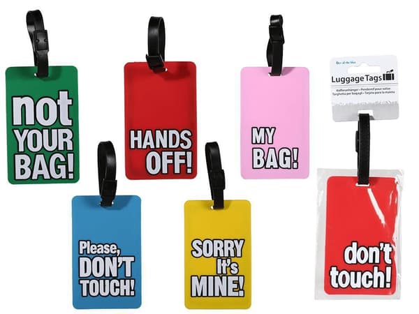 2-pak - Bagagemærke / Tag til Bagage - Fastgør til kufferten MultiColor MultiColor MultiColor 2-Pack