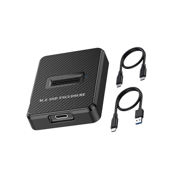 M.2 NVMe/SATA til USB-C-adapter Høyhastighets 10 Gbps dataoverføring, Plug & Play