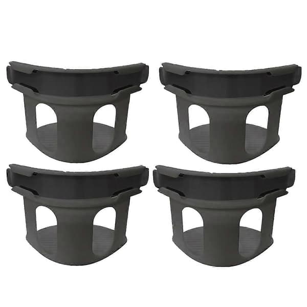 4-pak Låselagner, lagenholder, fastgør lagner sikkert, kraftig panelholder Grey
