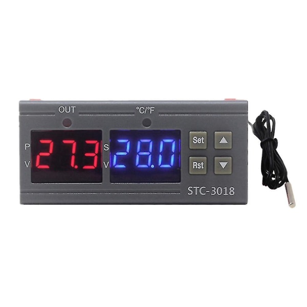 Stc-3018 Digital Temperature Controller Intelligent Ntc Sensor Temp Control Thermostat For Freezer Fridge Hatching