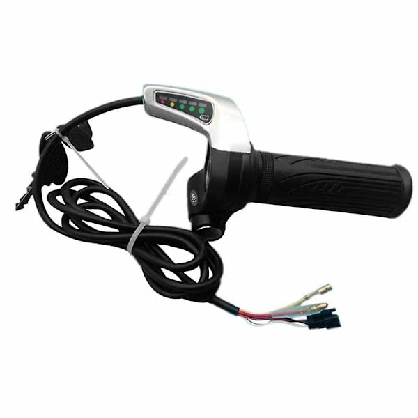 Ebike Kaasu 48v Sähköinen Polkupyörän Kaasukahva Kiihdytin, Kaasukahva Sähköskootterit Wi Blacksilver