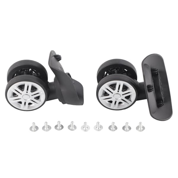 1 Pair Outdoor Silent Double Row Large Wheel Trolley Case Code Case Suitcase Accessories