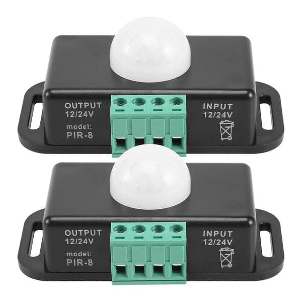 12V 24V PIR Sensor LED for LED Strips Light, 2-pakning