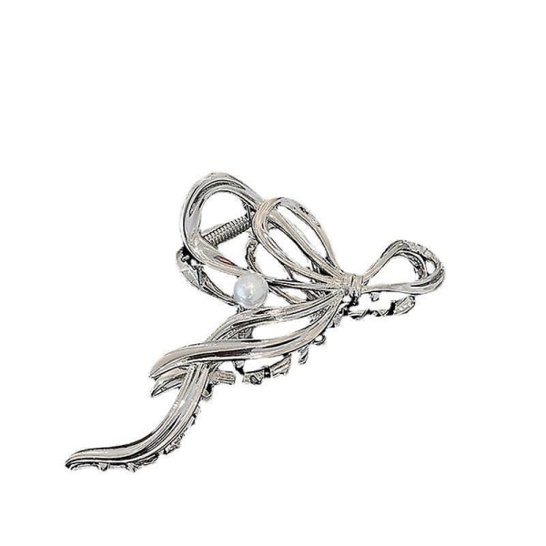 Sæt med 1 metalhårklemme til kvinder, store hårklemmer til kvinder og piger, hårtilbehør, hårklemmer til tykt hår, fint hår - sort