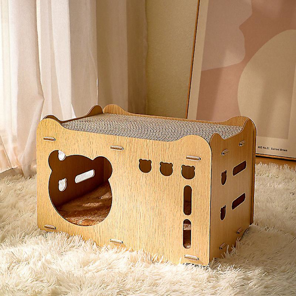 Wood Cat House Cat Nest Cat Catch Board D