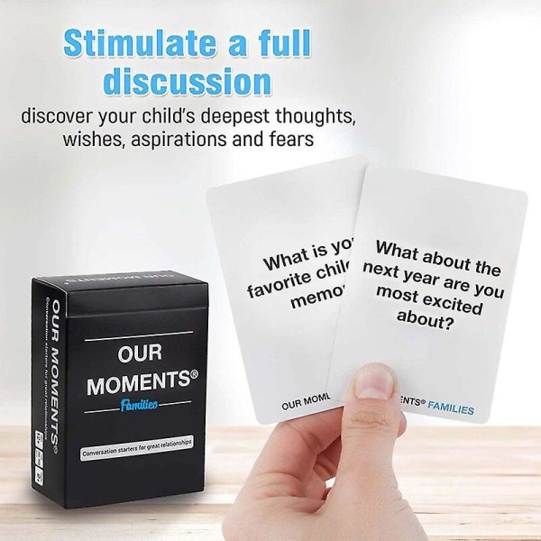 Hetkemme Perheet: 100 ajatuksia herättävää keskustelun aloittajaa kysymyksiä korttipelin perhejuhlat