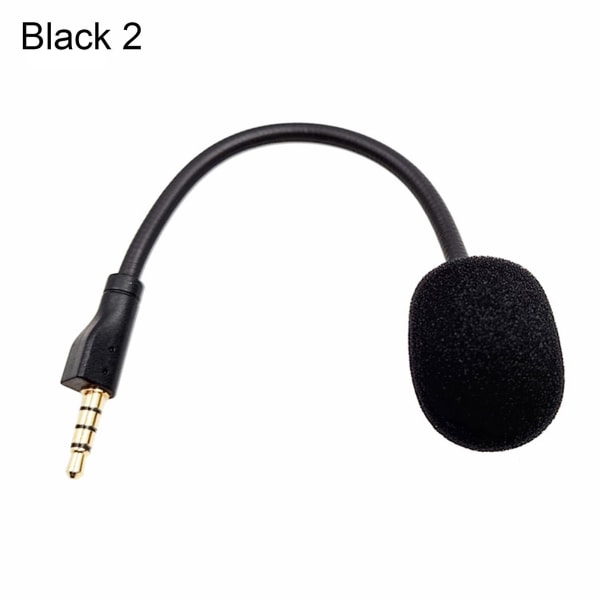 Headset Mikrofon Plug Play Utskiftbar fleksibel 3,5 mm omnidireksjonell spillhodetelefonmikrofon for Logitech-g Pro X Black 2