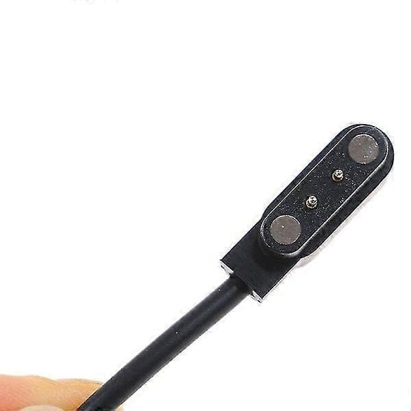 Magnetisk 2-benet 4mm afstand håndleds opladerkabel til smartwatch SORT