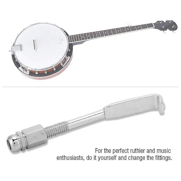 24 kpl Standard Banjo Koukut, säädettävät Banjo Koukut Banjo Koukku Pidike Banjo Litteät Koukut Osat Tarvikkeet Silver