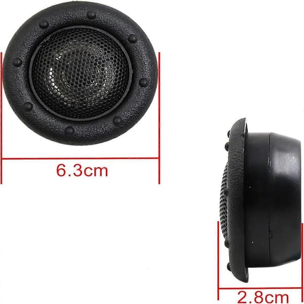 2 stk. 2,5 tommer mikro dome bilstereo diskanthøjttalere 150W 91db