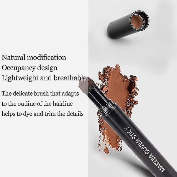 Hårlinje Concealer Pen Kontroll Hårrøtter Kant Svartning Øyeblikkelig Dekk Opp Grått Hvit Hår Naturlig Urte Hår Concealer Pen Black