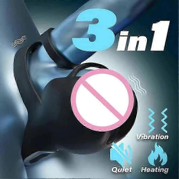 Mænds Terapiudstyr 3-i-1 Opvarmning Massage Ydeevneforbedring_jlbb APP and remote control