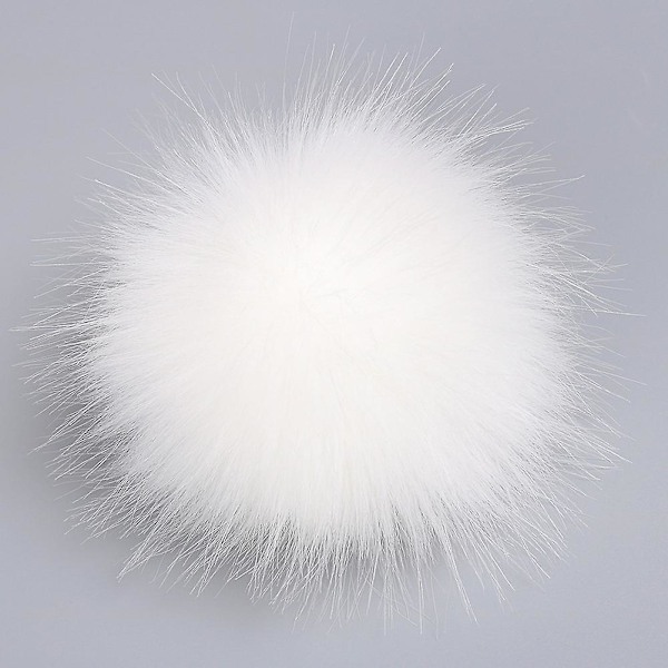 Naievear 12 cm Tekokarvainen Pehmeä Pompom-pallo Riippuva Hattuun, Laukkuun, Kengille, DIY-tarvikkeille