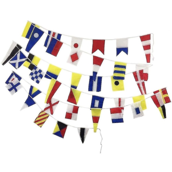 Valglængde 14m 40 Flag Marine Skib Båd Fartøj Maritime Signal Flag String