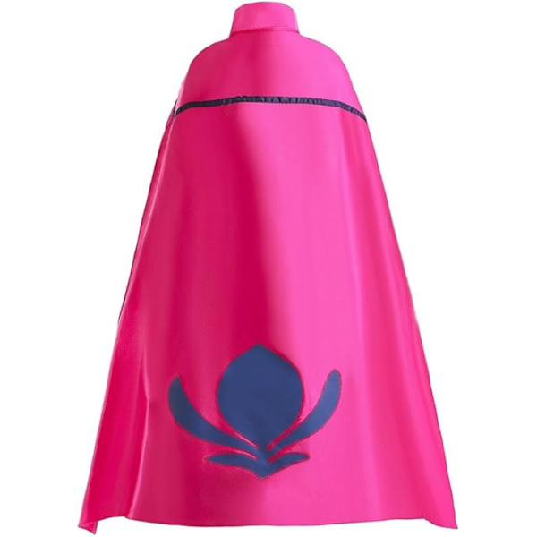 Pige Iceprinsesse Snedronning Krøningskjole Kostume med Kappe Halloween Jul Fest Outfit Long Sleeve (Dress Only) 140cm