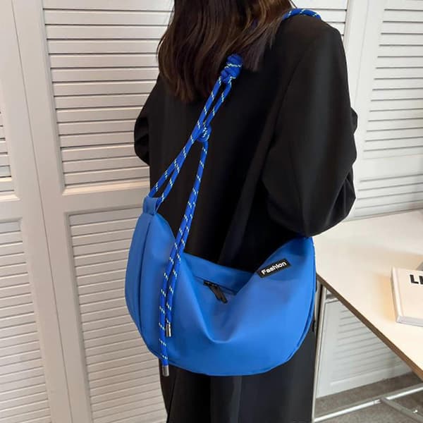 2023 NY Dumpling Bag Ensfarvede Skuldertasker til Piger Kvinder Afslappede Mode Trendy Tasker Crossbody Tasker Alsidige Tasker